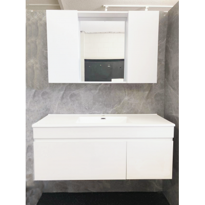 Vanity - Wall Hung 1200mm White Series - Double Basin